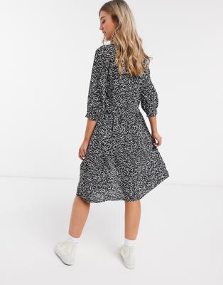 jdy geo print midi dress