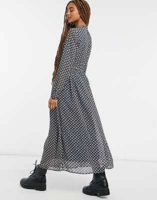 jdy geo print midi dress