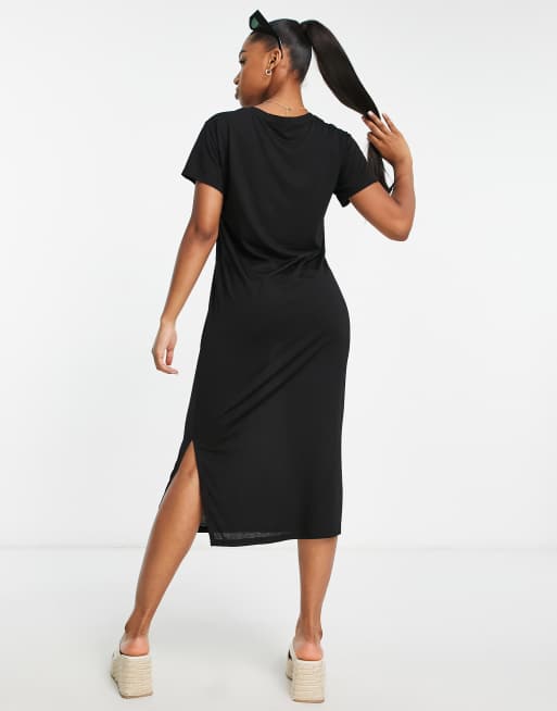 Fifi Long Sleeve Midi Shirt Dress - Size 8 - JDY