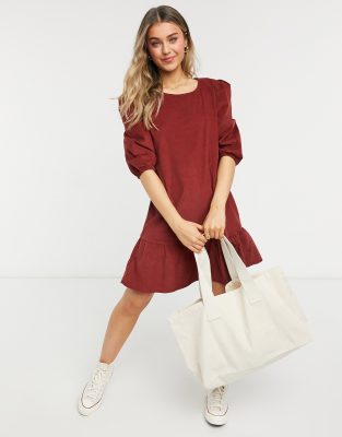 corduroy smock dress