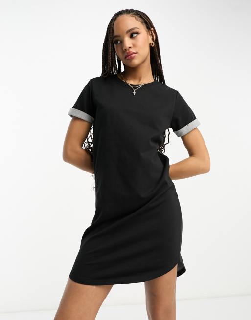 JDY mini T-shirt dress in black