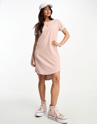 JDY mini t-shirt dress in pink - ASOS Price Checker