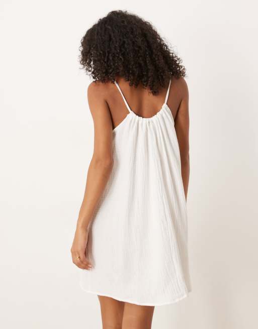 JDY – Minikleid aus Musselin in Weiß, 3 von 4