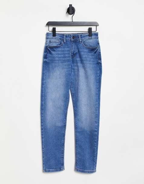 JDY - Newtyson - Jean mom à taille haute - Bleu - view 1