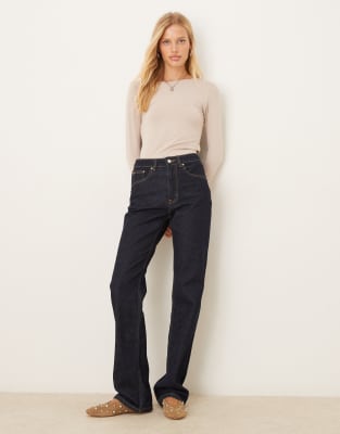 Jdy O-neck Long Sleeve Top In Neutral