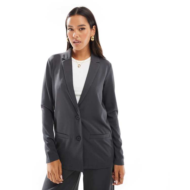 ★GENERAL IDEA★ WOMAN tailored loose fit jacket [CHARCOAL] 206679928-1-charcoalgrey?$
