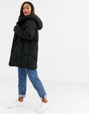 chevron padded jacket