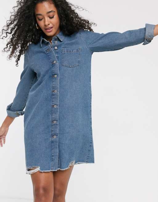 Jdy denim sales shirt dress