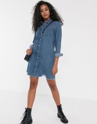 oversized denim dress