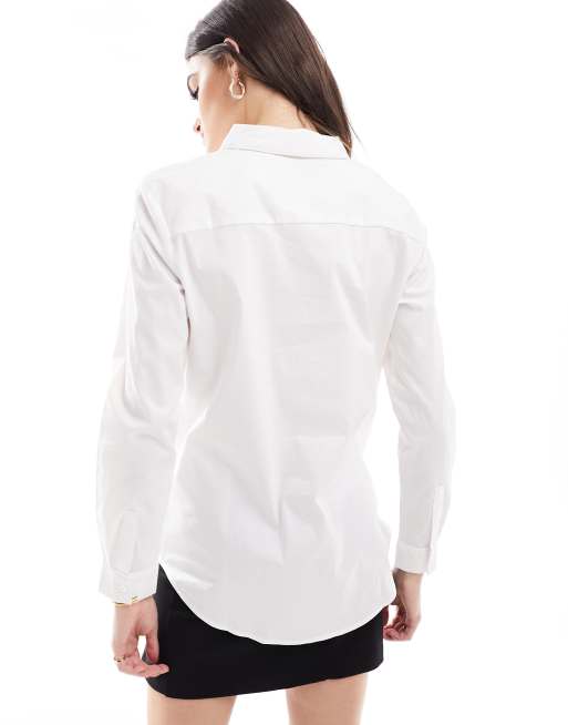 JDY oversized shirt in white