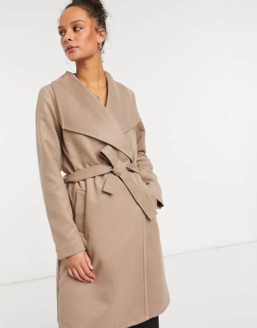 Oversized wrap outlet coat