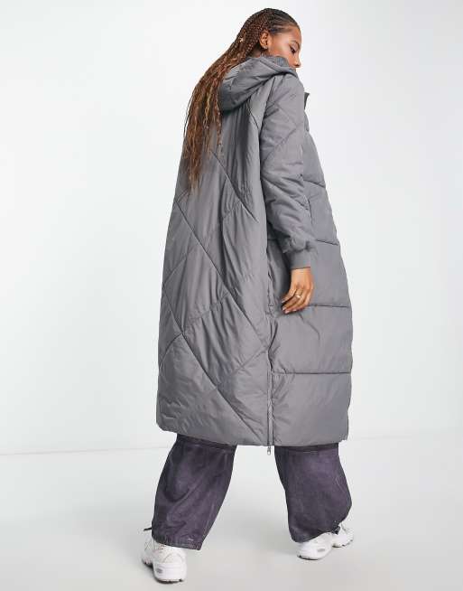 Womens padded 2024 maxi coat