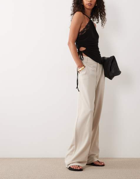JDY - Pantalon ajusté coupe large - Gris moyen - view 1