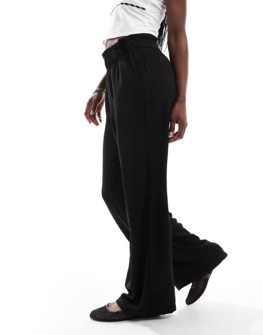 JDY - Pantalon large à taille haute volantée - Noir, 5 de 5