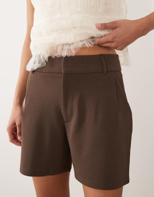 JDY - Pantaloncini sartoriali marroni, 3 di 5