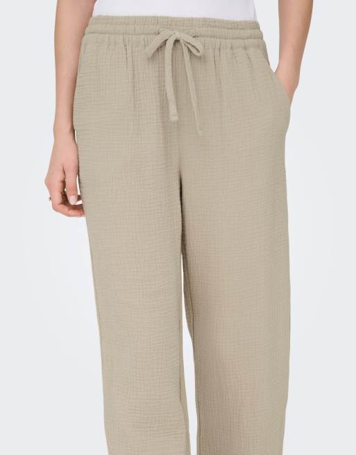 JDY pantalones de pernera ancha en marrón oxford, 5 de 7