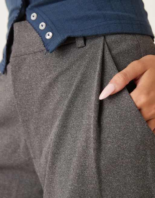JDY - Pantaloni sartoriali a fondo ampio grigio medio, 2 di 5