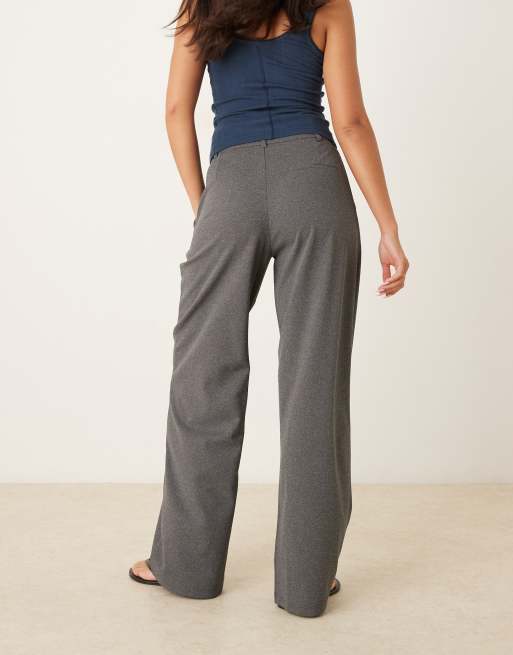 JDY - Pantaloni sartoriali a fondo ampio grigio medio, 3 di 5