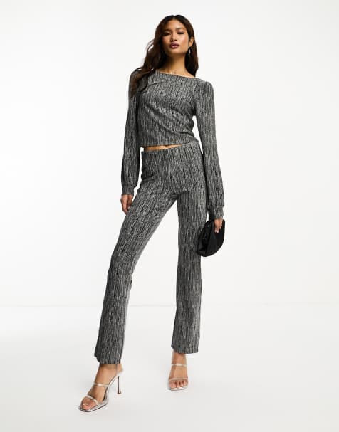 JDY pants in black and silver glitter (part of a set) - view 1