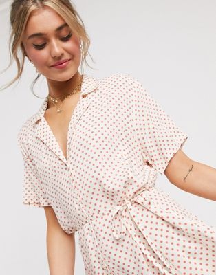 patterned shirt dress