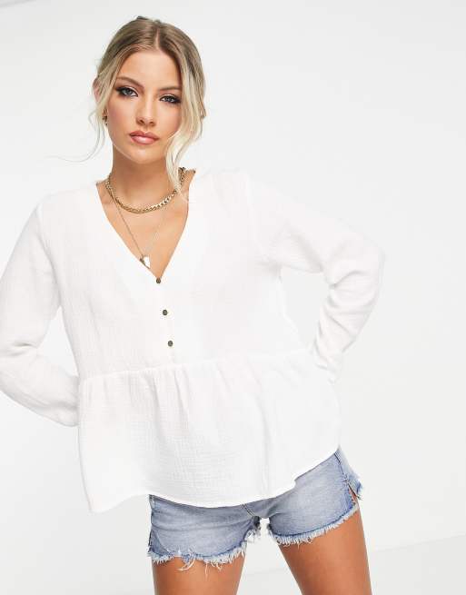 Jdy peplum clearance shirt