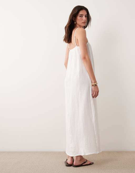 dresses for business women Plus Size Button Down Shirt Dress Casual Summer Maxi Weekly Promos/Black Friday (2024-11-28 - 2024-12-02)/$5 Off This lightweight Zapaka Women Ivory Satin US Size:8-9Y