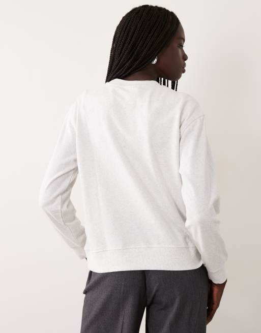 JDY Petite conjunto de sudadera de punto en gris claro, 3 de 4