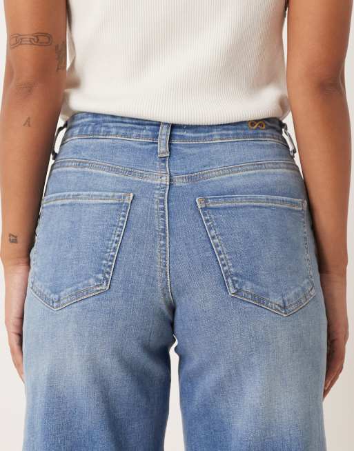 JDY Petite - Felina - Jean ample à taille haute - Bleu moyen denim, 3 de 5