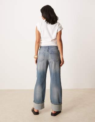 Jdy Petite Fold Up Straight Jeans