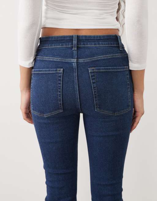 JDY Petite high waist bootcut jeans in dark blue, 5 of 5