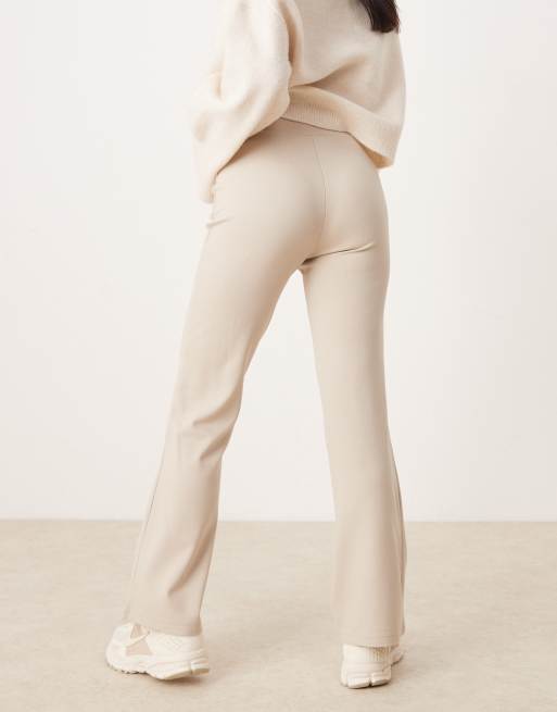 Deals petite white flared trousers