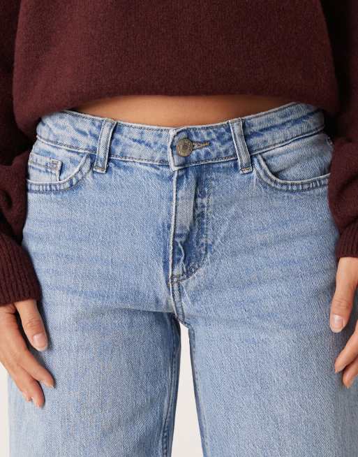 JDY Petite - Katie - Jeans dritti a vita bassa blu chiaro , 5 di 5