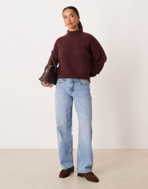 JDY Petite – Katie – Ljusblå jeans med raka ben och låg midja - view 1