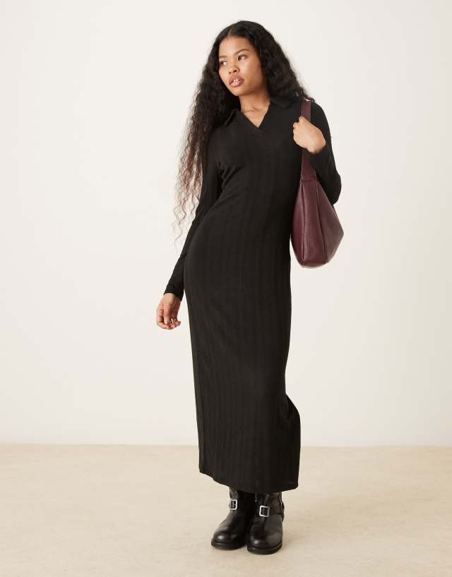 petite knit dress JDY 'JDYCRISSI' female Black plain colored size XS length style perfectly proportioned