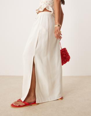 Jdy Petite Linen Mix Maxi Skirt