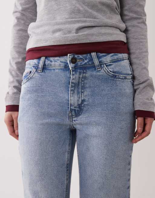 JDY Petite - Lullu - Lyseblå højtaljede jeans med lige ben, 5 af 5