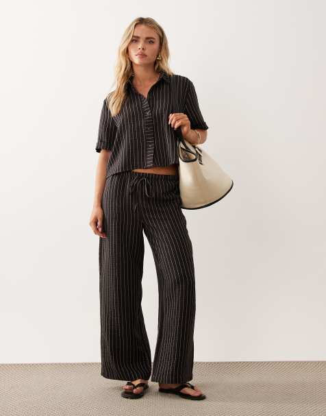 JDY Petite – Set mit Hose mit weitem Bein und leichtem, kastigem Hemd - view 1