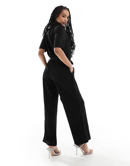 Jdy button store through linen jumpsuit