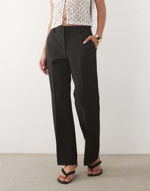 JDY Petite tailored bootcut pants in black, 2 of 5