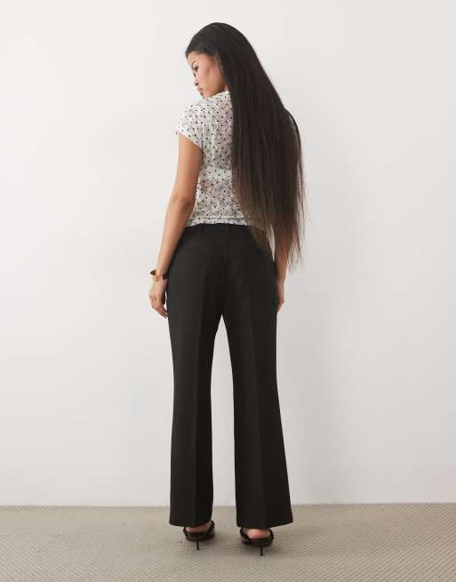 JDY Petite tailored bootcut pants in black, 5 of 5