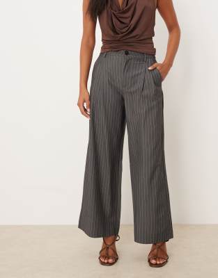 Jdy Petite Tailored Wide Leg Pants In Multi