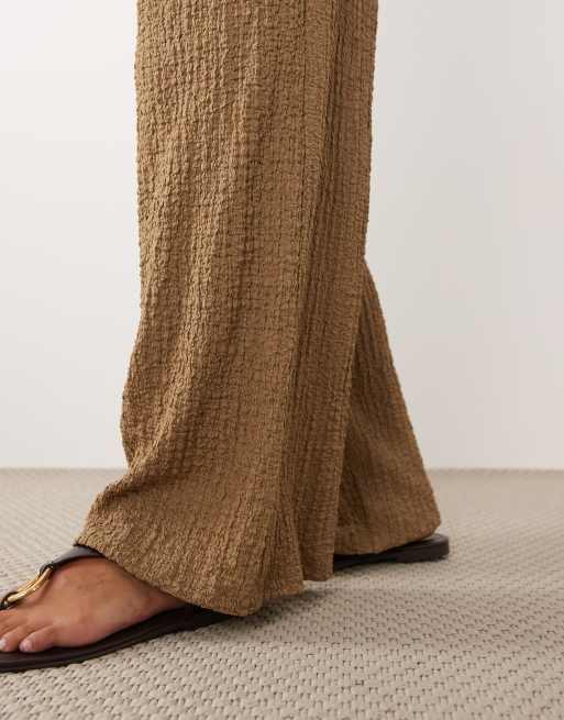 JDY Petite textured tailored pants in brown - part of a set, 5 of 5