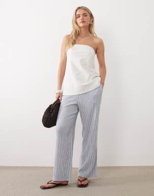 Jdy Petite Wide Leg Pants In Blue