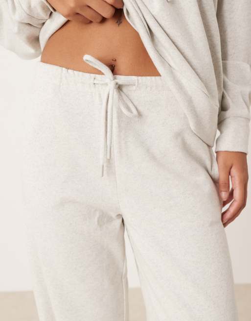 JDY Petite wide leg sweatpants in light gray - part of a set, 3 of 5