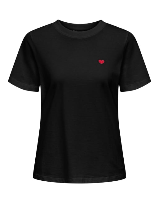 JDY Pisa t-shirt à col rond manches courtes noir, 6 de 7
