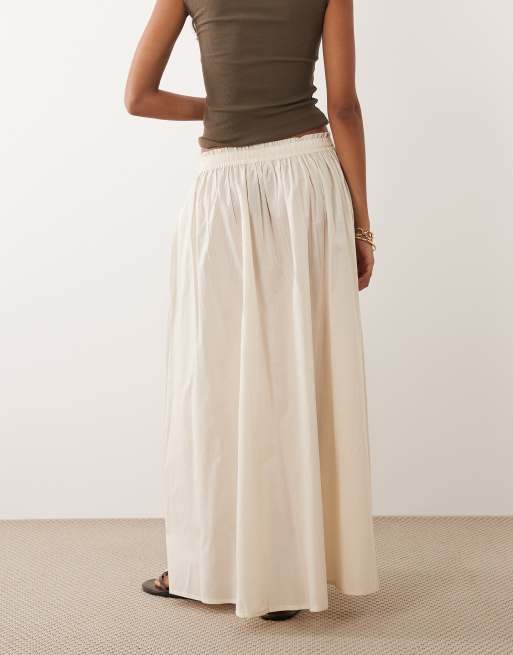 JDY – Plissierter Maxirock in Creme, 5 von 5