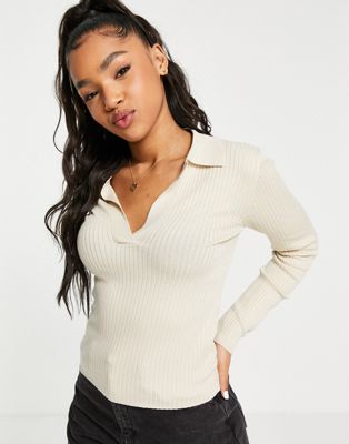 Tops en maille JDY - Polo en maille - Taupe