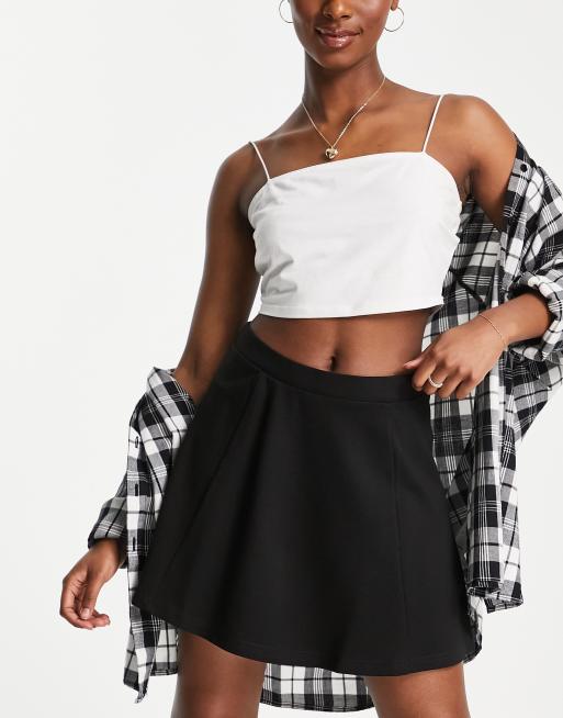 Black skater shop skirt jersey