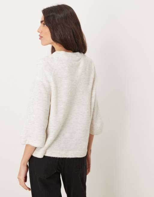 JDY - Pull à manches courtes - Blanc, 2 de 4