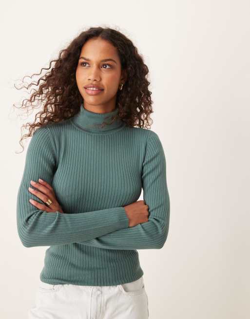 JDY - Pull col roulé - Bleu sarcelle